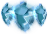 Blue Crystal Structure - transparent - PNG