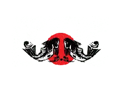 Fish Under Red Moon - red - High Resolution PNG