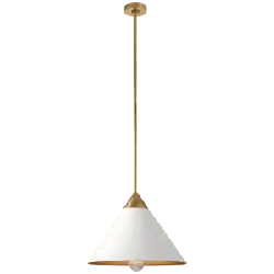 Conical Pendant Lamp - white - High Resolution PNG