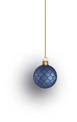 Blue Christmas Ornament - Free Download PNG