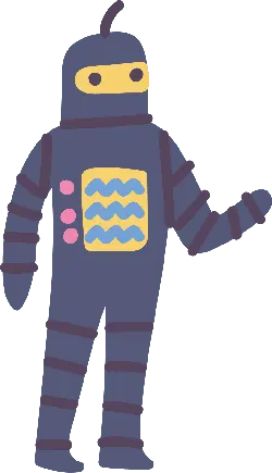 Purple Robot - No Watermark PNG