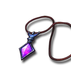 Purple Crystal Necklace - purple - No Watermark PNG