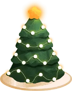 Christmas Tree - lights - Popular Download PNG