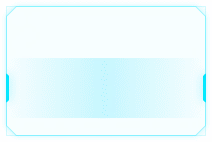 Blue Rectangle Frame - neon light - simple - PNG Images