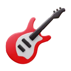 Red Electric Guitar - popformance - High Resolution PNG