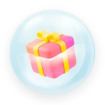 Gift Box in Bubble - gift - No Background PNG
