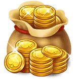 Gold Coins Bag - game currency - Free PNG
