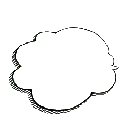 Cloud - line - Transparent Background PNG