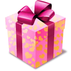 Pink Heart Gift Box - heart - Lossless PNG