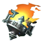 Flaming Helmet - warrior - PNG