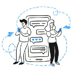 Phone Chatting - texting - PNG
