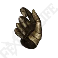 Golden Hand Sculpture - golden - Lossless PNG