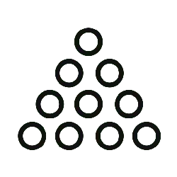 Black Ring Pattern - symmetry - No Background PNG