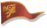 Lion Flag - yellow - High Resolution PNG