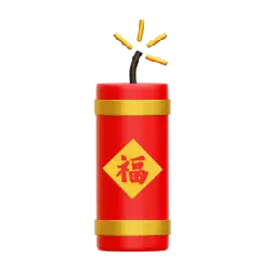 Firecracker - red - No Background PNG
