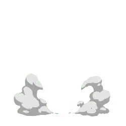 Clouds - gray - white - Transparent Background PNG