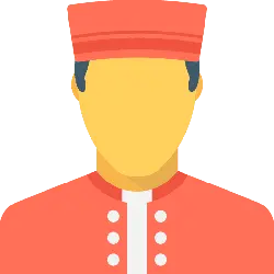Man in Red Uniform - red - No Background PNG