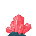 Red Crystal Cluster - crystal - No Background PNG