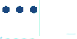 Blue Hexagon Chain - futurism - High Resolution PNG