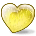 Yellow Heart - smooth - Free PNG