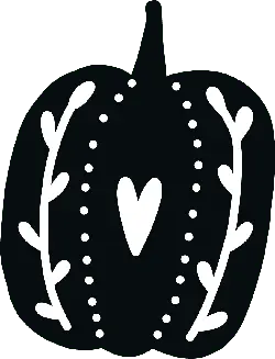 Pumpkin - heart - Free Download PNG