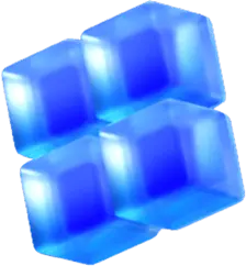 Blue Cubes - transparent - PNG Images