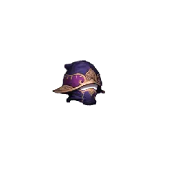 Purple Golden Helmet - helmet - Transparent Background PNG