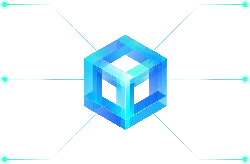 Blue Cube - geometric shape - futurism - PNG Images