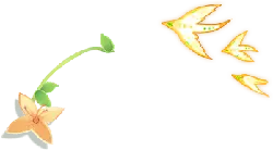 Firebird and Flower - illustration - High Resolution PNG