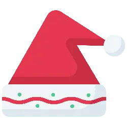 Santa Hat - red - green - Free PNG
