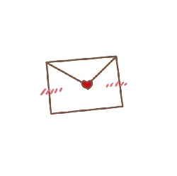 Envelope - red - love - High Resolution PNG