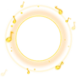 Golden Halo - circular - Transparent Layer PNG