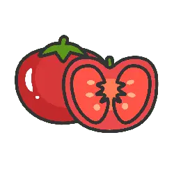Tomato - cartoon - No Background PNG