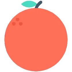 Peach - sweet - circle - PNG