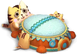 Three Little Kittens Playing Drums - music - Transparent Background PNG