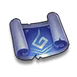Blue Scroll - game item - PNG Images