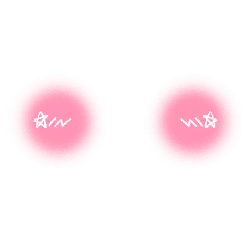Pink Glowing Eyes - expression - No Watermark PNG