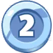 Number 2 - circle - Lossless PNG
