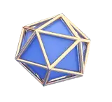 Truncated Icosahedron - blue - No Watermark PNG