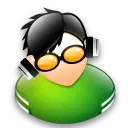 Cartoon Character with Glasses - casual - High Resolution PNG