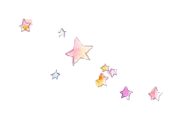 Colorful Stars - sky decoration - Transparent Background PNG