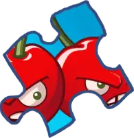 Angry Cherry - puzzle - Transparent Layer PNG