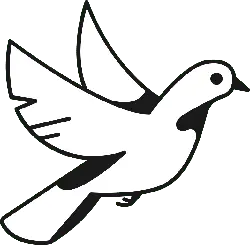 Flying Dove - symbol - PNG