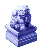 Stone Lion - guardian - art - Transparent Background PNG