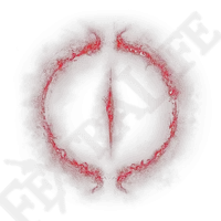 Red Halo Pattern - outline - PNG