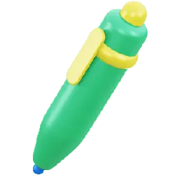 Colored Ballpoint Pen - stationery - No Background PNG