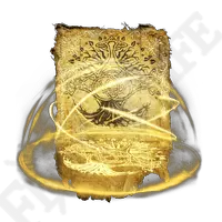Golden Scroll - power - No Background PNG