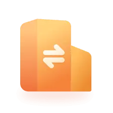 Orange Arrow Folder - icon - PNG