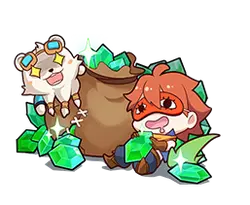 Digging Treasure Fox and Boy - fox - High Resolution PNG