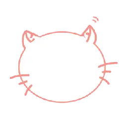 Pink Cat Avatar - pink - Transparent Layer PNG